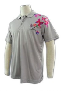 FA291 color printed mesh cloth sublimation printed polo shirts supplier company 